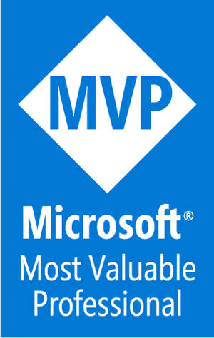 Microsoft MVP badge.