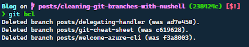 List oudated git branches  in the terminal.