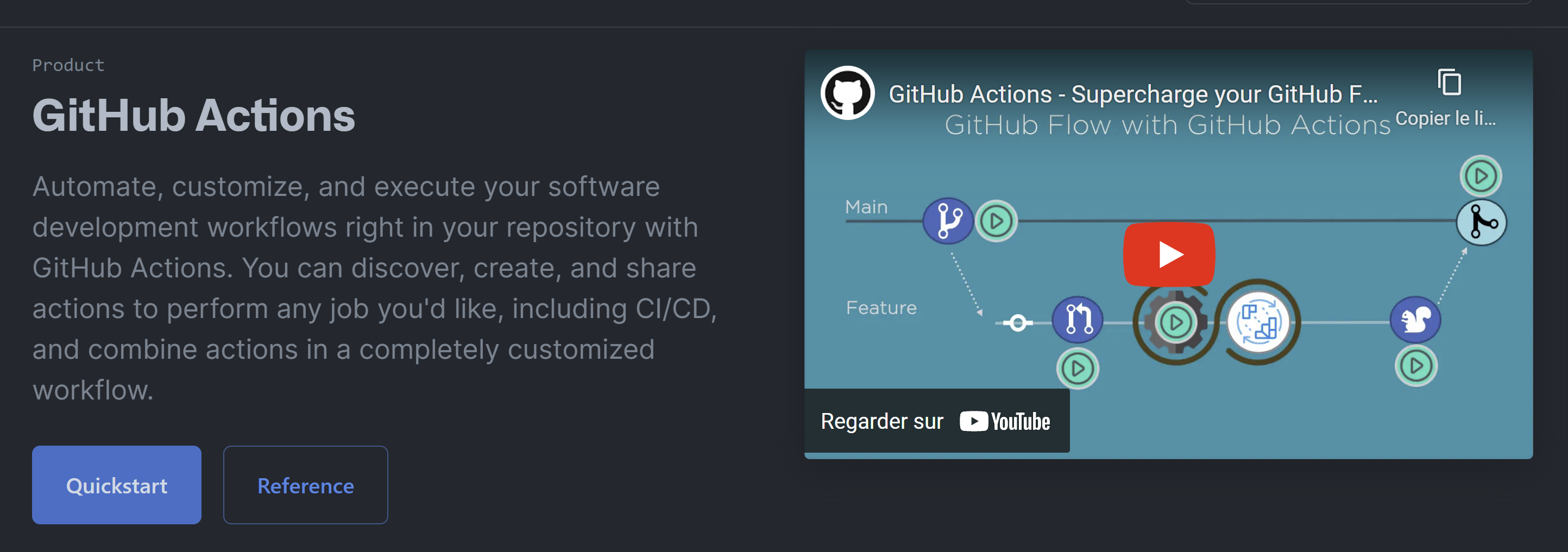 GitHub Actions documentation.