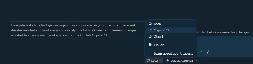Background Agent with worktree